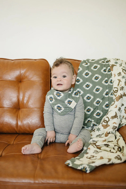 Southwest Aztec Muslin Bib