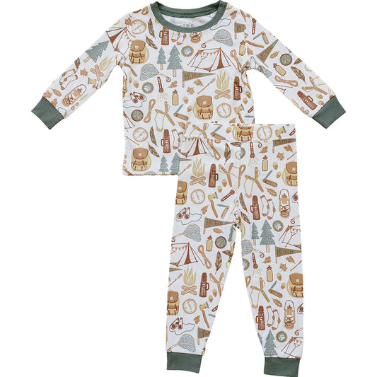 Ribbed Camping Bamboo Set