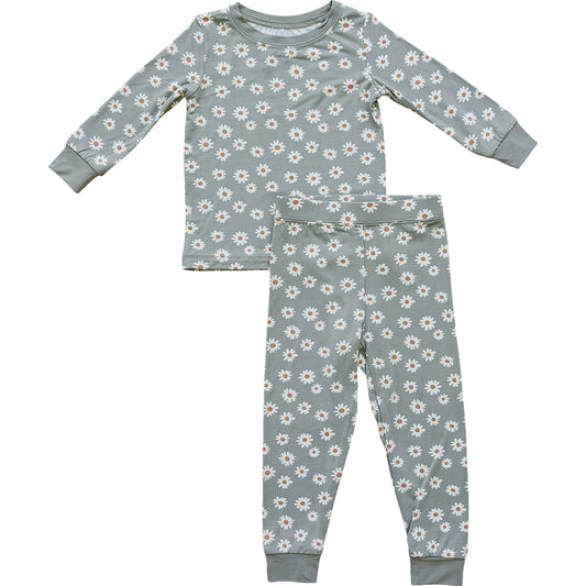 Light Green Daisy Bamboo Set