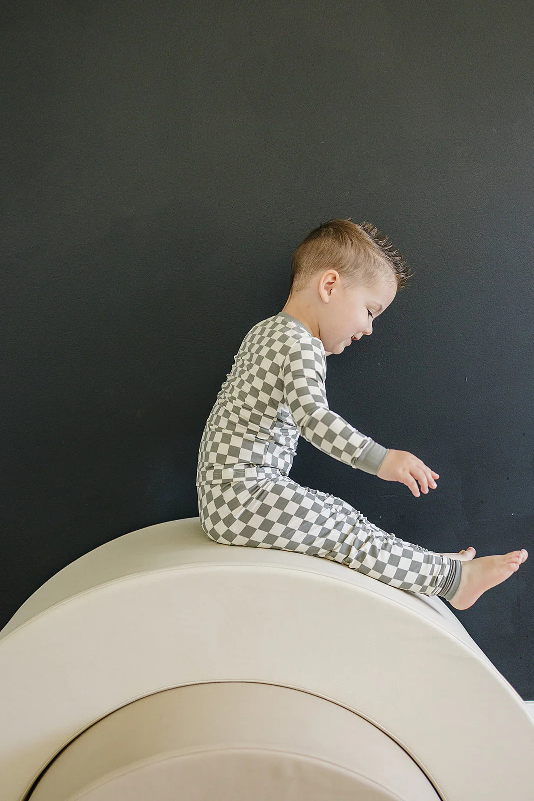 Light Green Checkered Bamboo Set