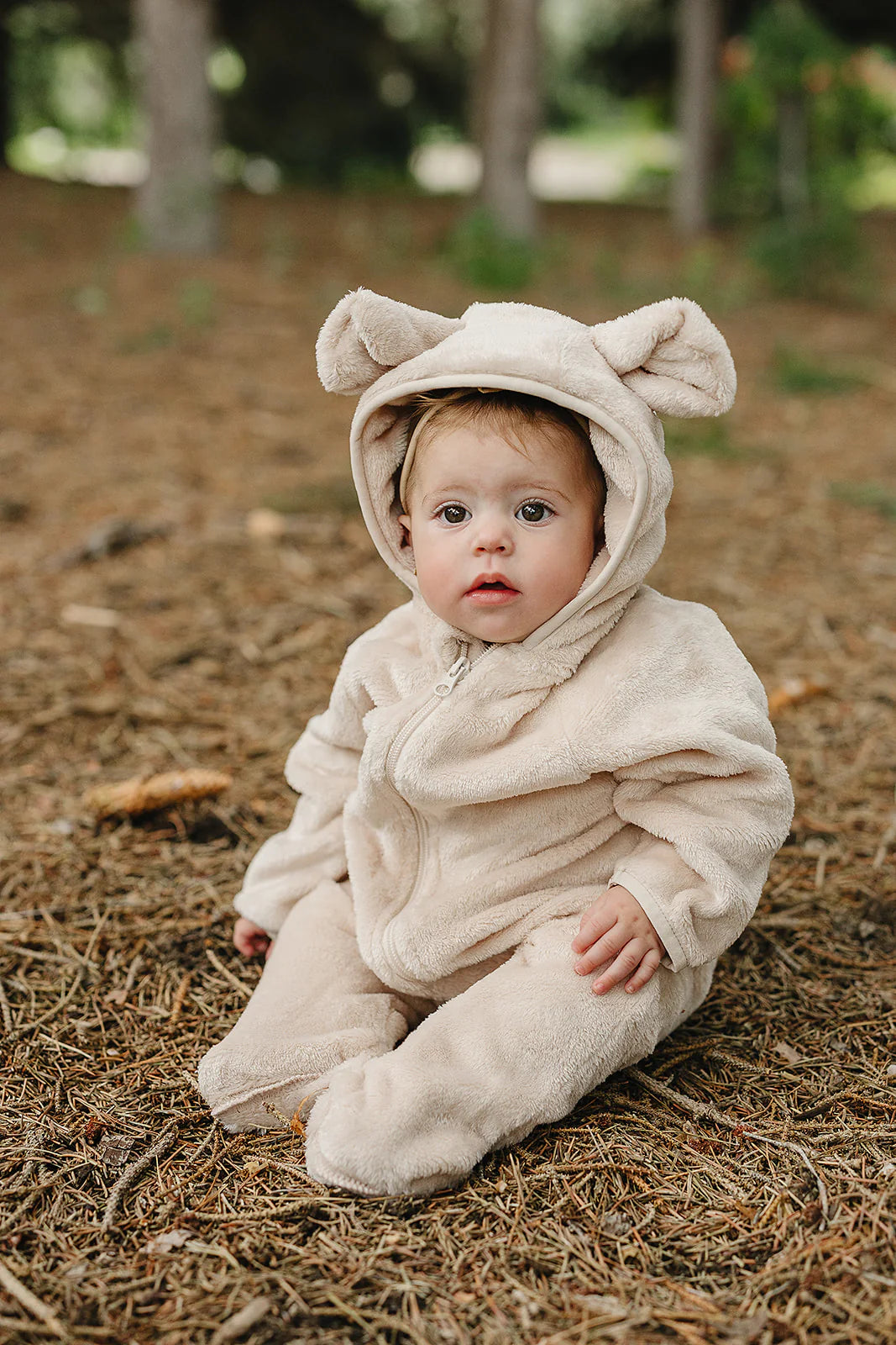 Fleece Bear Hooded Zip Up