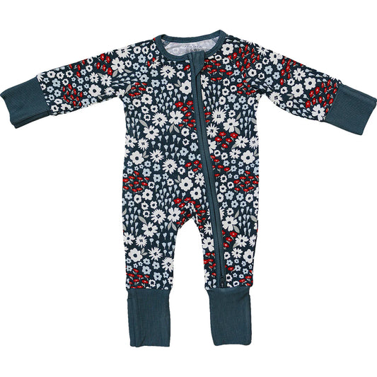 Floral Ribbed Bamboo Sleeper