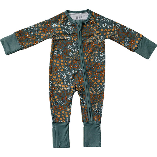 Navy Floral Bamboo Sleeper
