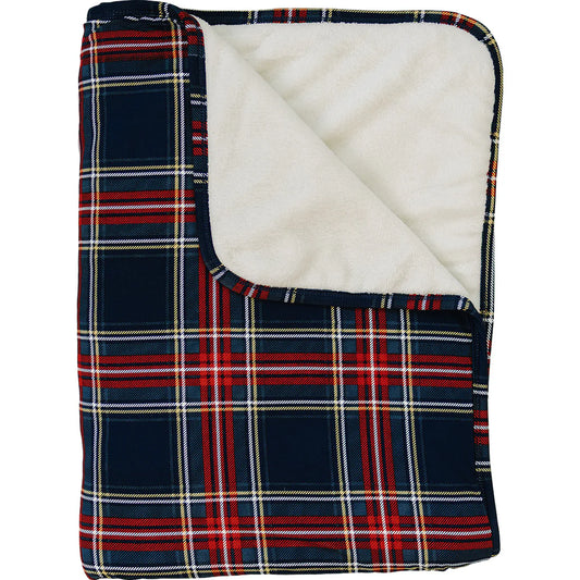 Christmas Plaid Bamboo Fleece Quilt