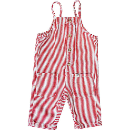 Red Striped Overalls