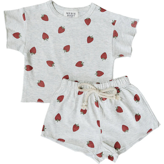 Strawberry Shorts Set