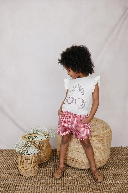 Cherry Tee + Shorts Set