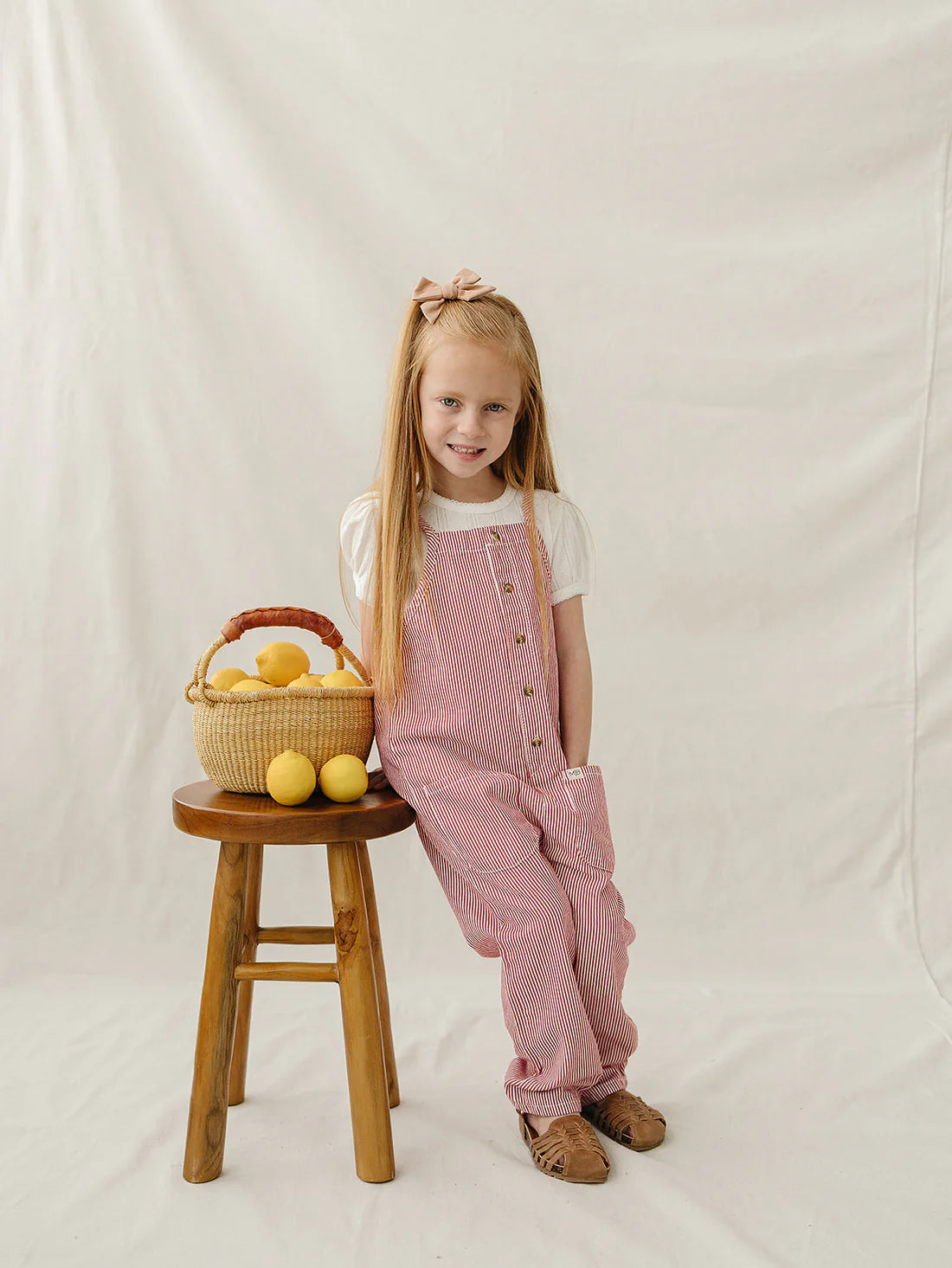 Red Striped Overalls