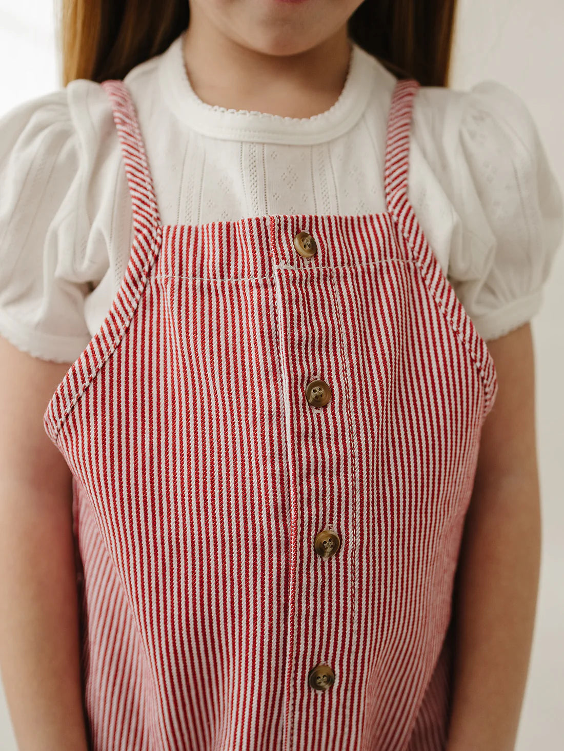 Red Striped Overalls