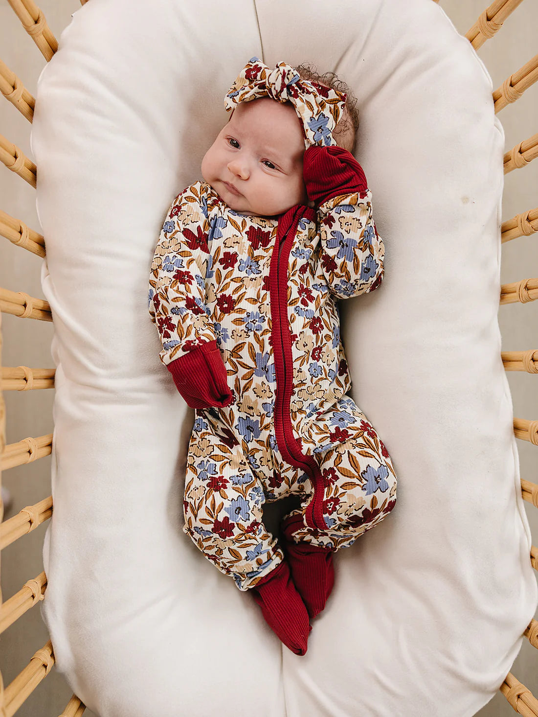 Desert Floral Ribbed Bamboo Sleeper