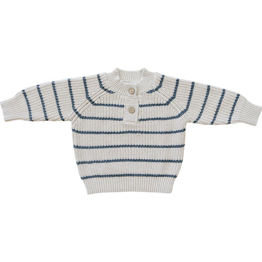 Knit Charcoal Striped Sweater