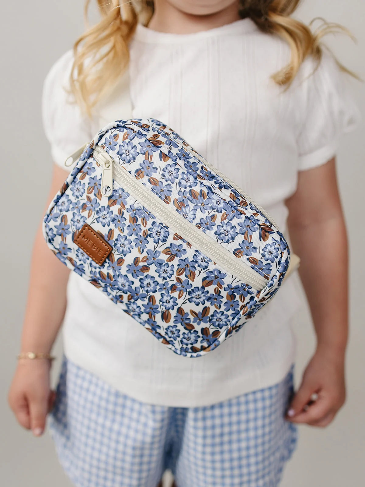 Cottage Blue Floral Mini Fanny Pack