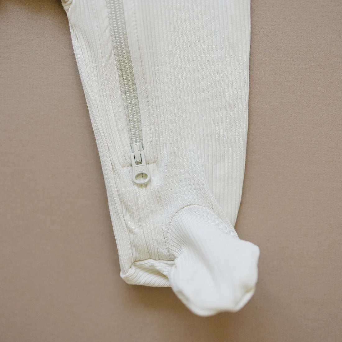 Cream Ribbed Bamboo Sleeper
