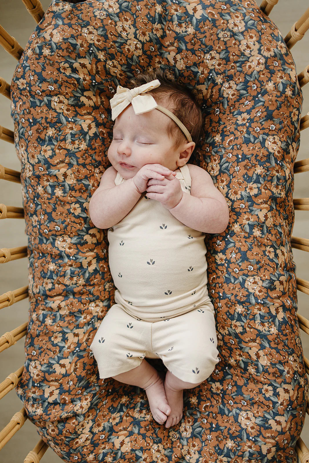 Cream Tulips Biker Set