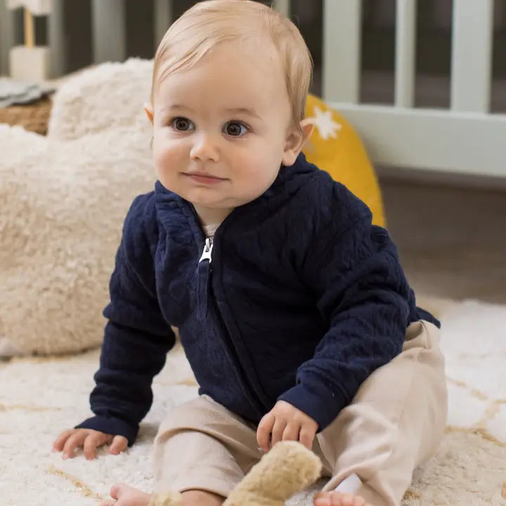 Midnight Organic Cotton Quilted Jacket