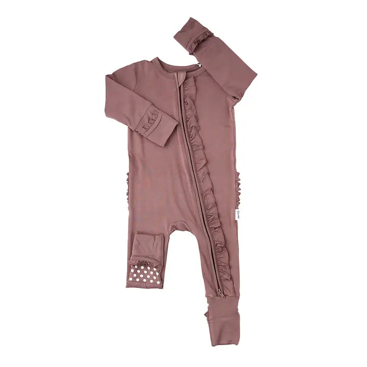 Mauve Ruffle Bamboo Sleeper