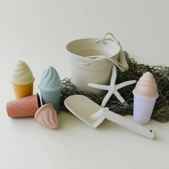 Retro Silicone Ice Cream Beach Set