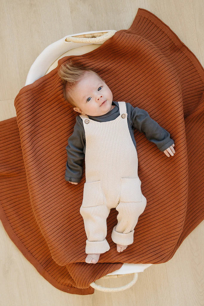 Rust Knit Quilt