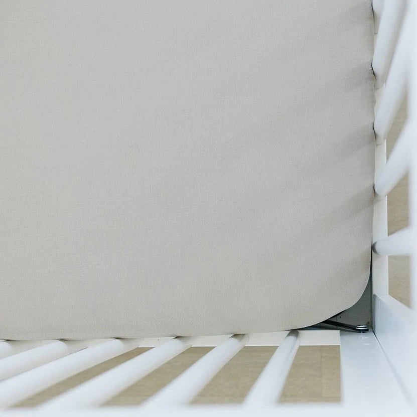 Oatmeal Stretch Crib Sheet