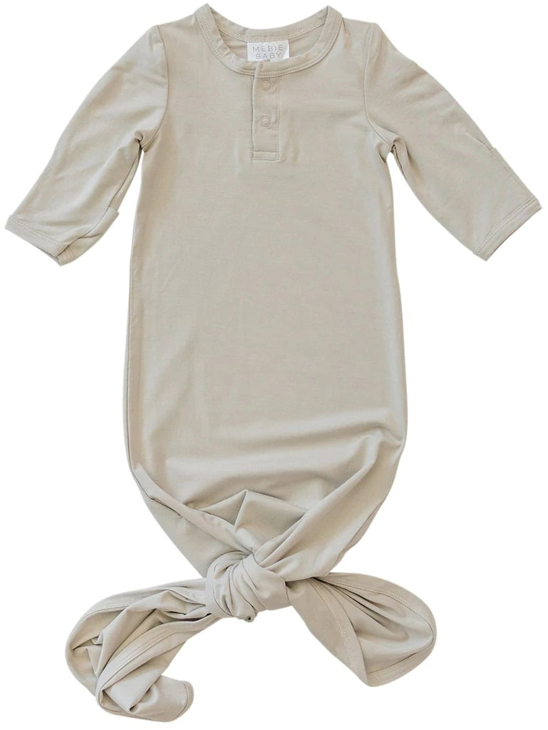Oatmeal Knot Bamboo Gown