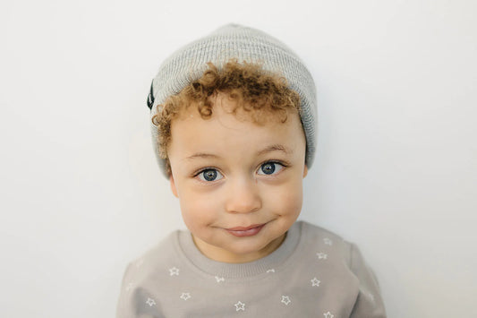 Grey Knit Beanie