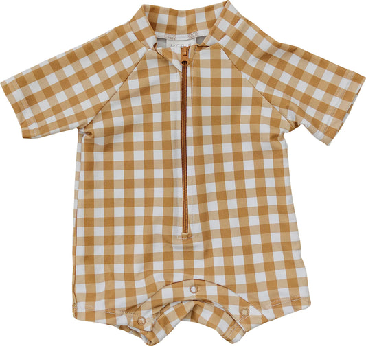 Gingham Swim Rashguard