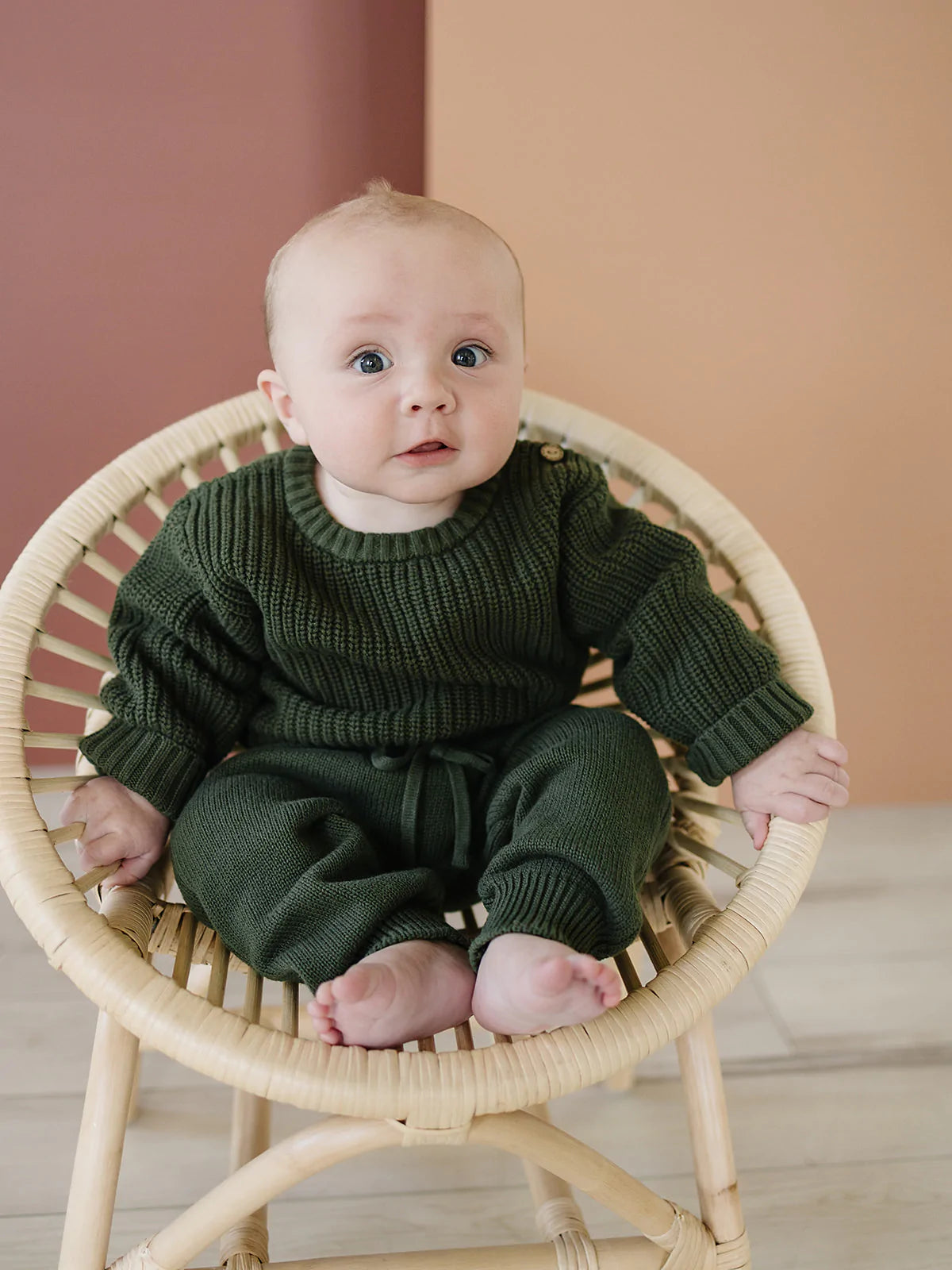Green Knit Joggers