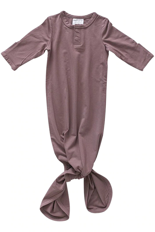 Plum Knot Bamboo Gown