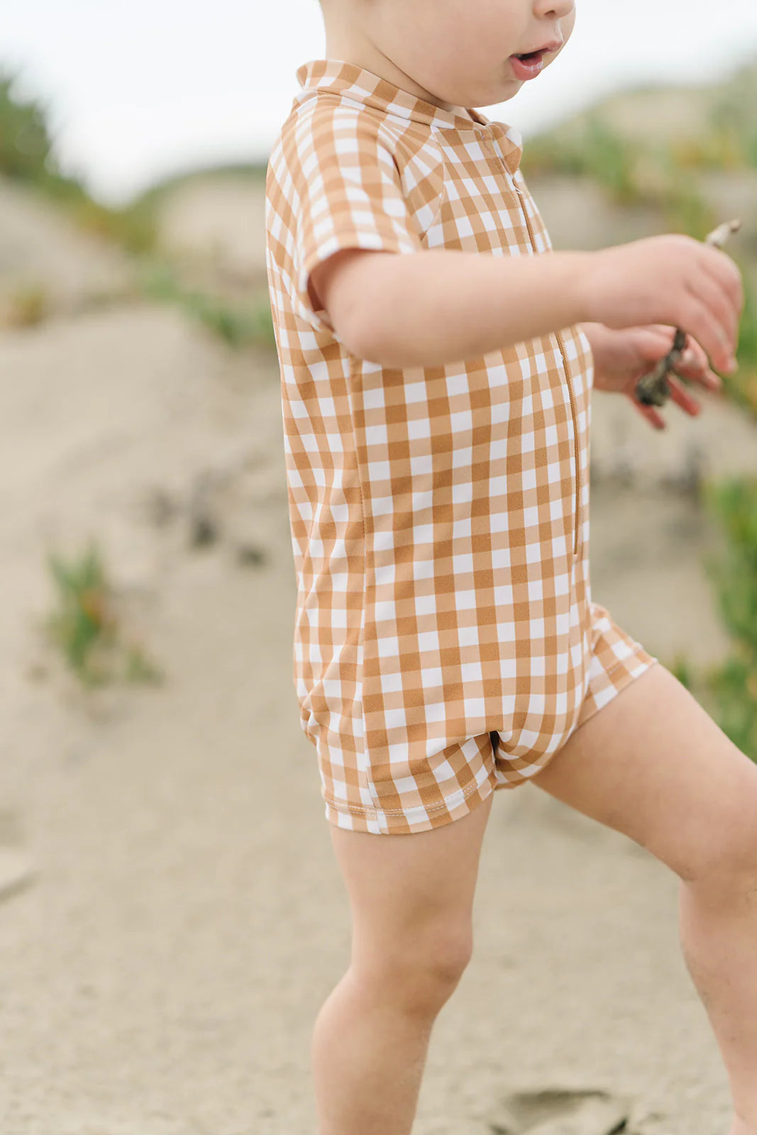 Gingham Swim Rashguard