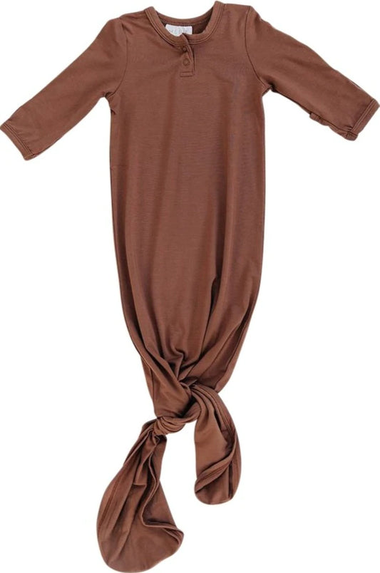 Rust Knot Bamboo Gown