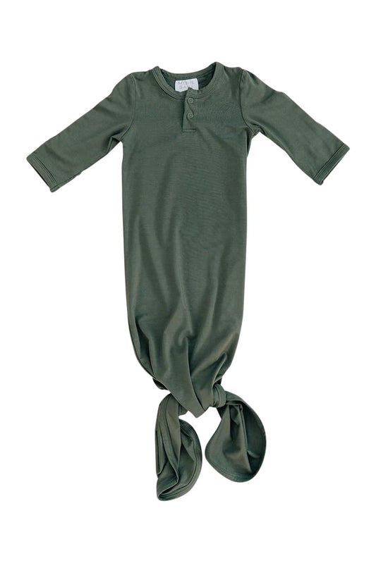 Olive Knot Bamboo Gown