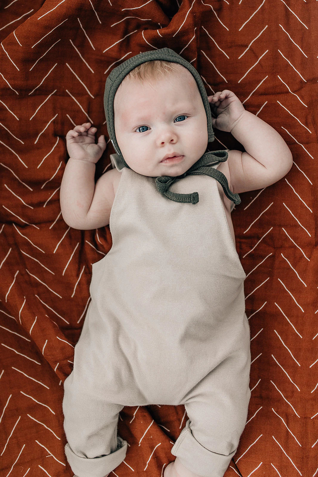 Rust Mudcloth Muslin Quilt