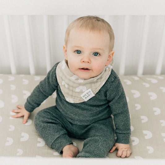 Sand Rainbow Muslin Bib
