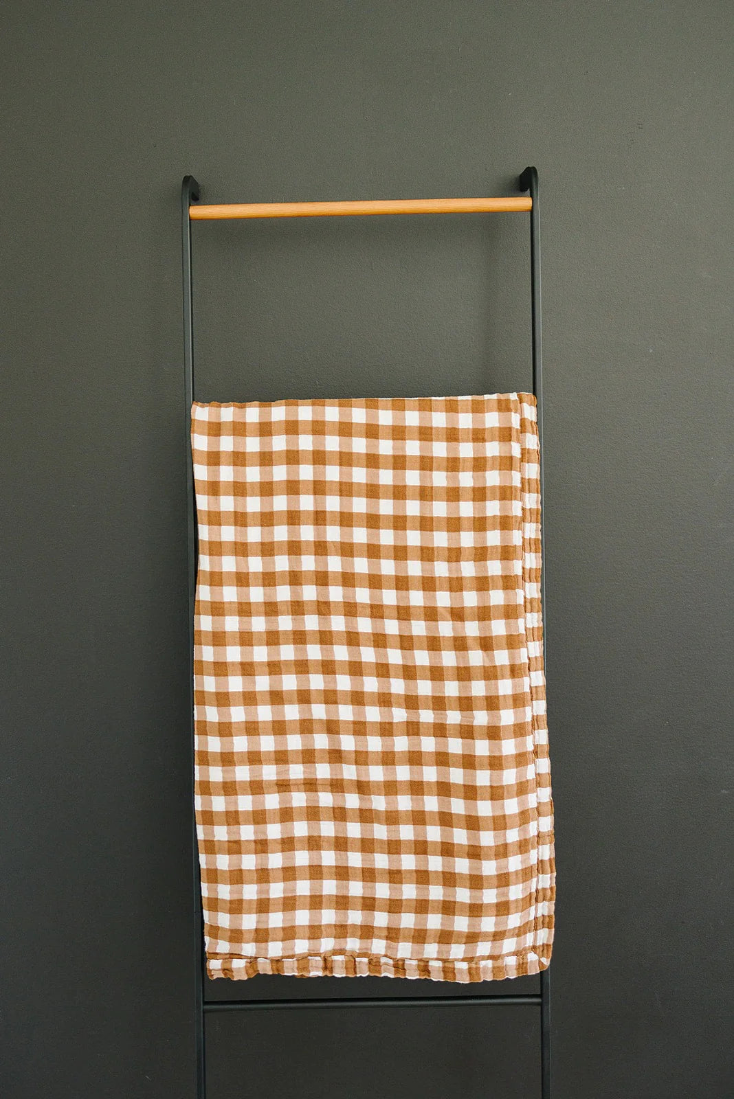 Mustard Gingham Muslin Quilt