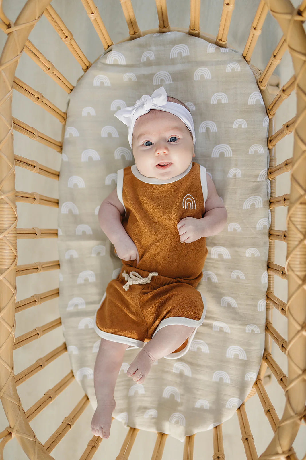 Mustard Terry Cloth Tank + Shorts Set